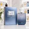 Hawas Ice de Rasasi Eau de Parfum de 100 ml, frasco y caja